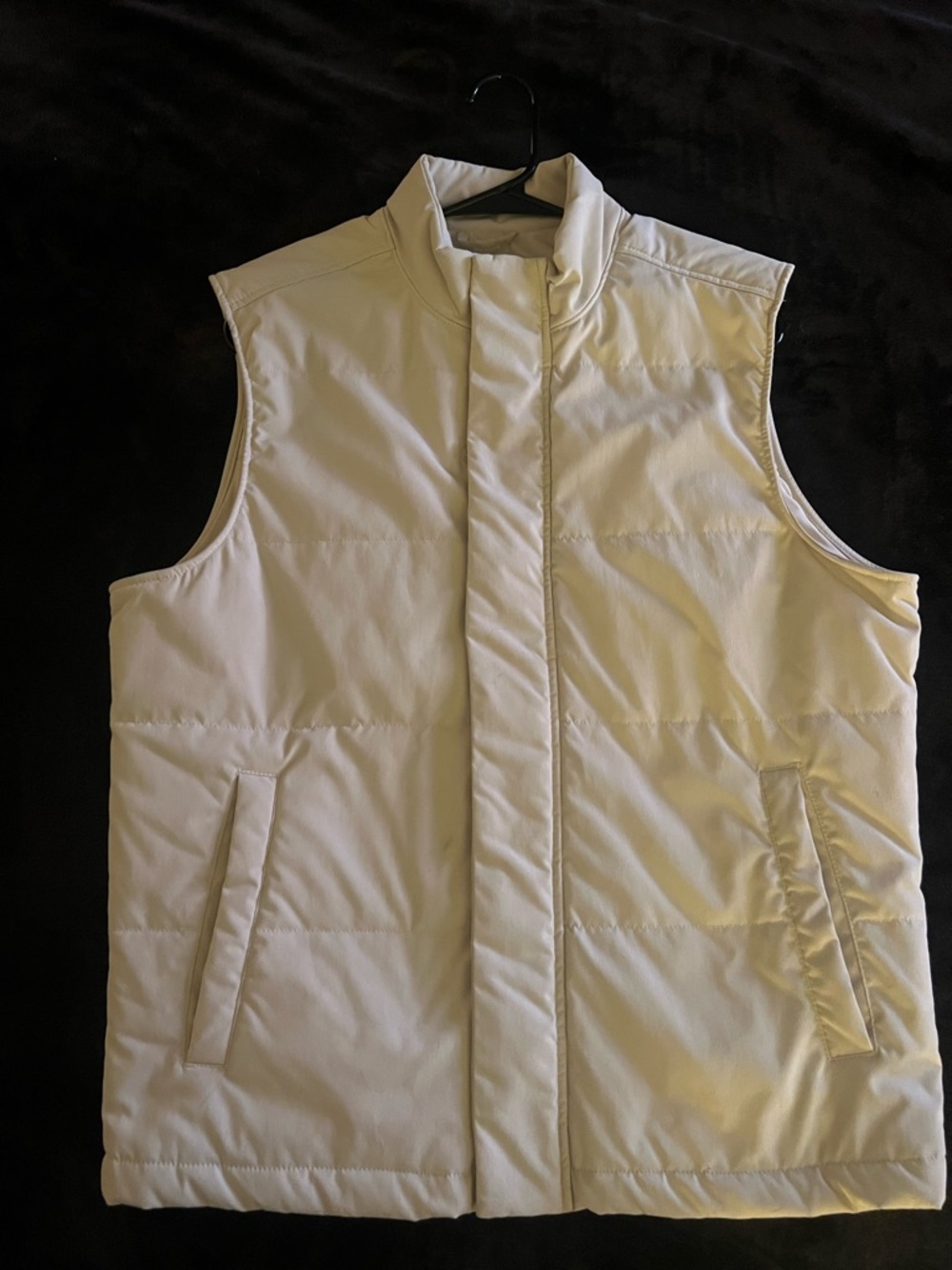 Men's Zara Cream Quilted Vest